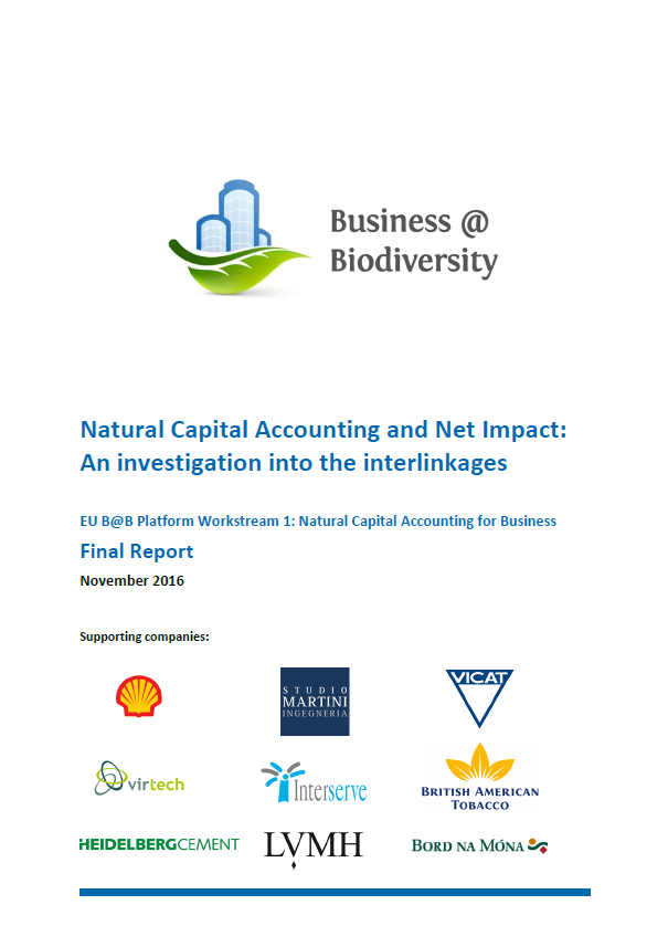 Natural Capital Accounting and Net Impact: An investigation into the interlinkages