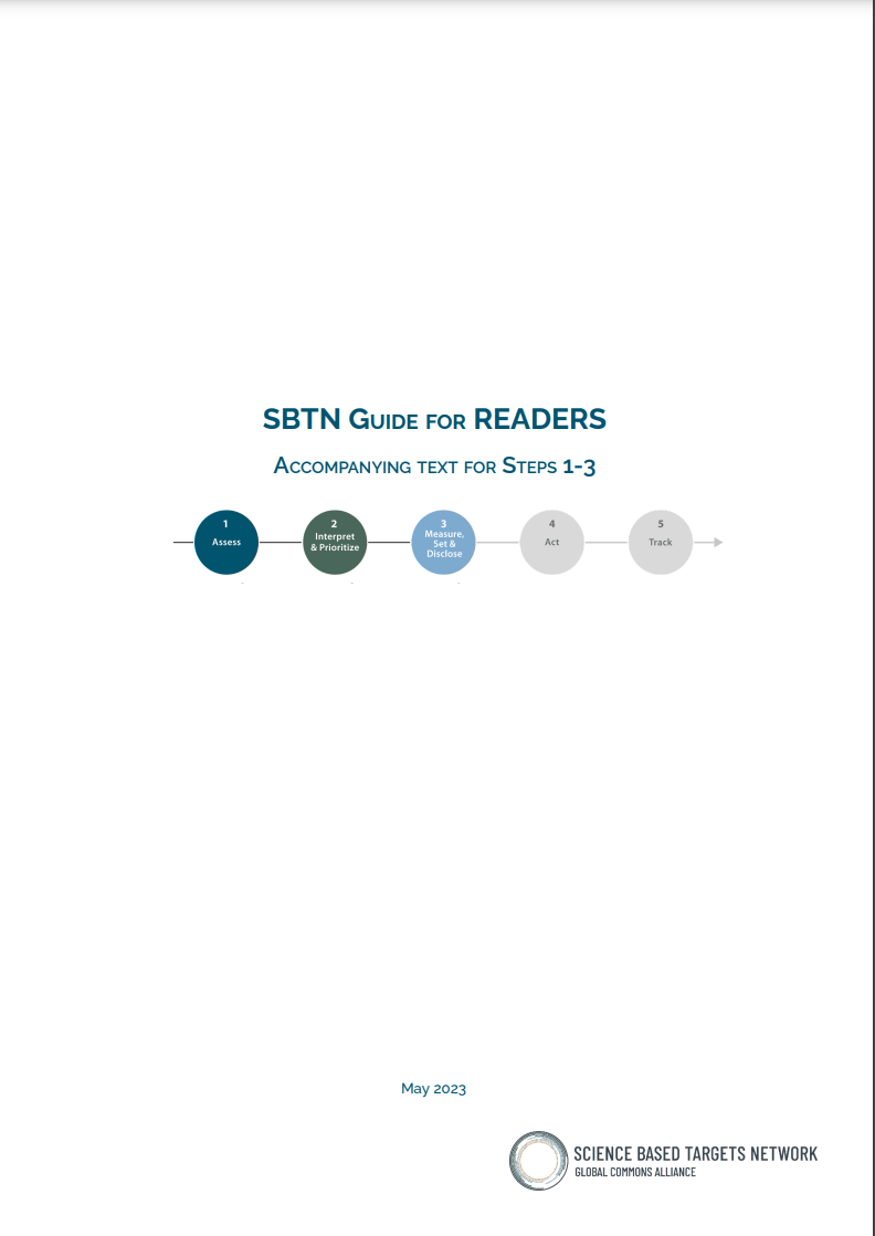 Primeros objetivos basados en la ciencia para la naturaleza (tierra y agua dulce)
