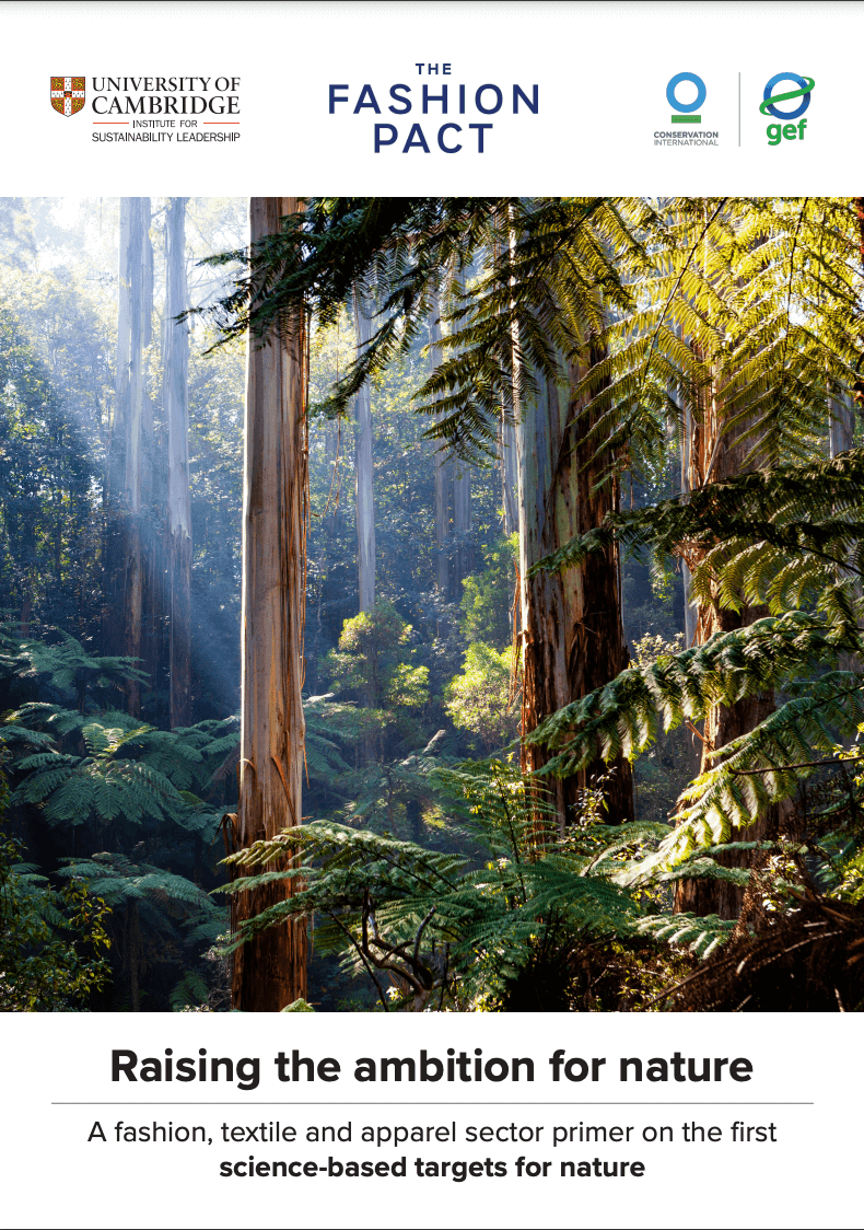 Raising the ambition for nature. A fashion, textile and apparel sector primer on the first