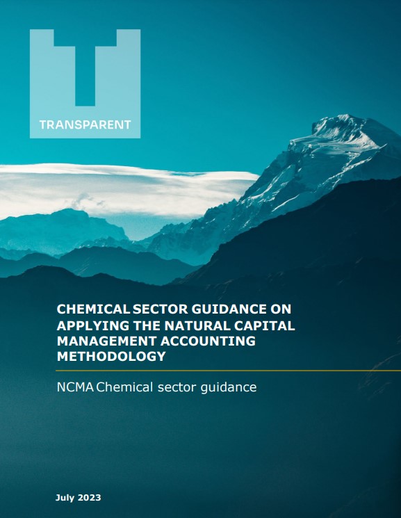 Chemical sector guidance on applying the natural capital management accounting methodology