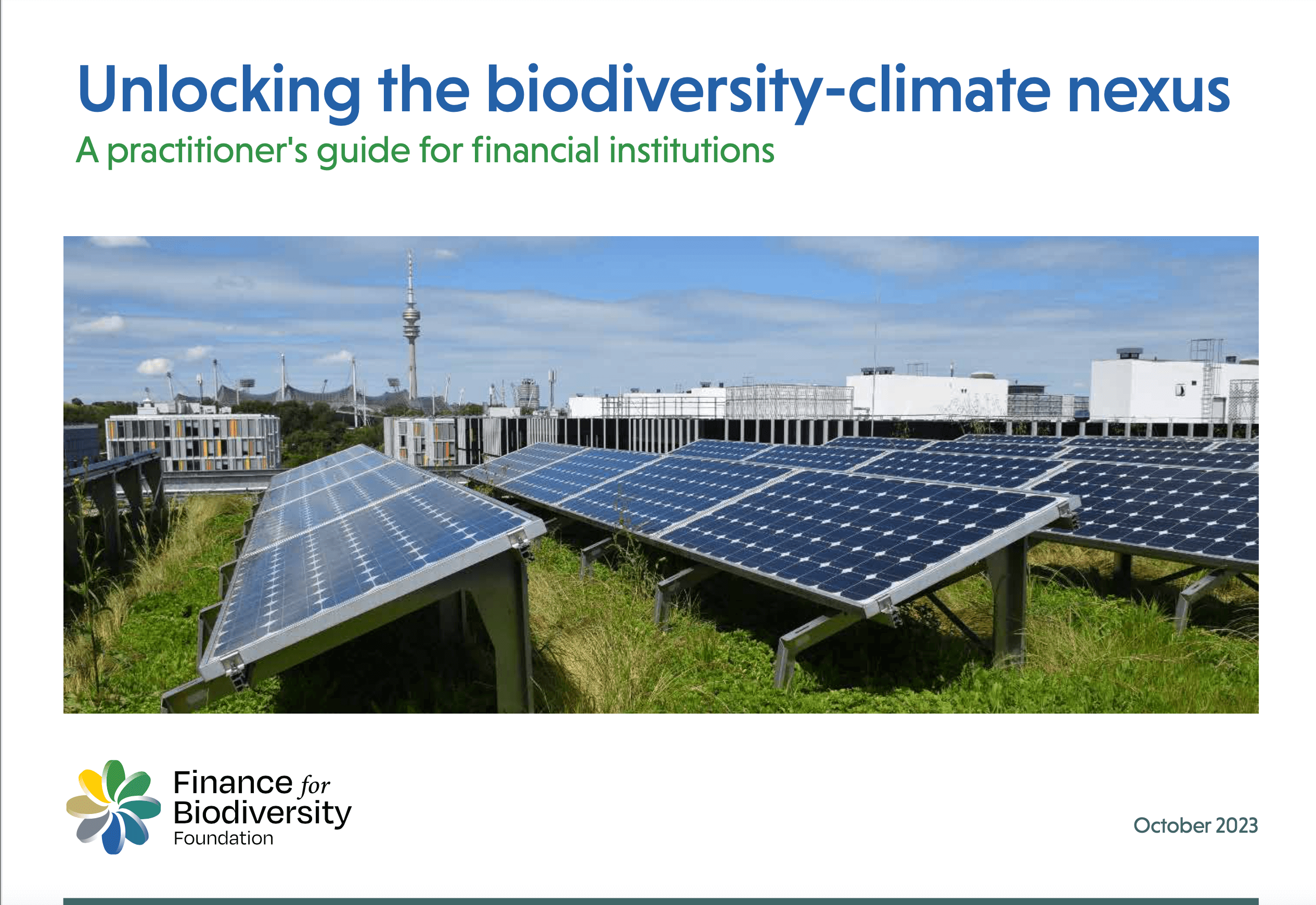 Unlocking the biodiversity-climate nexus