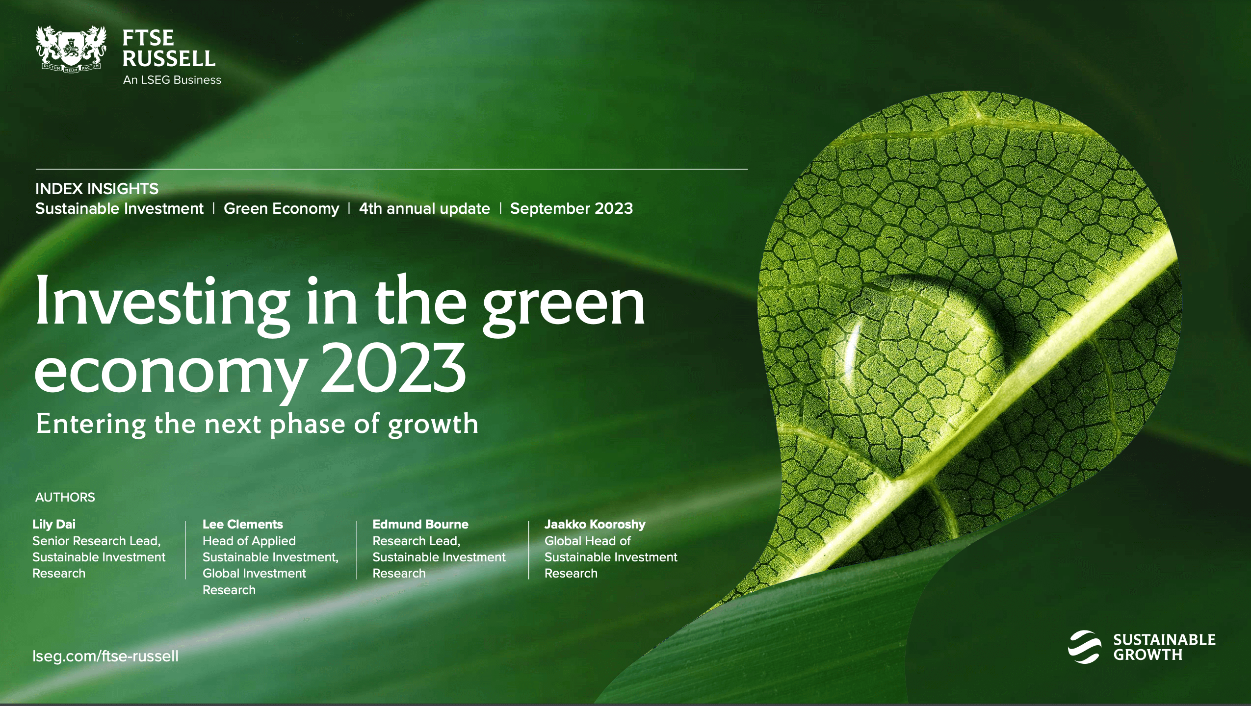 Investing in the green economy 2023