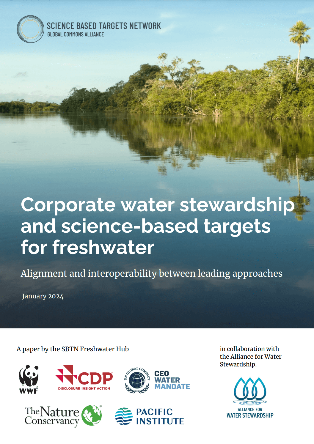 Corporate water stewardship and science based targets for freshwater