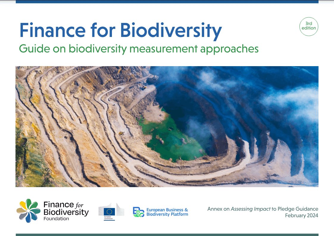 Finance for Biodiversity: Guide on biodiversity measurement approaches