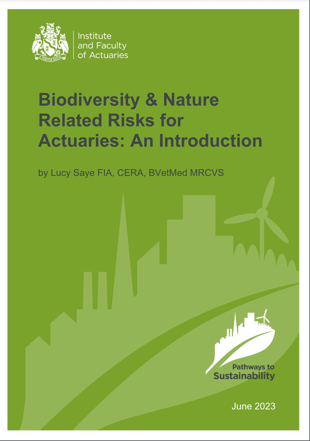 Biodiversity & Nature Related Risks for Actuaries: An Introduction
