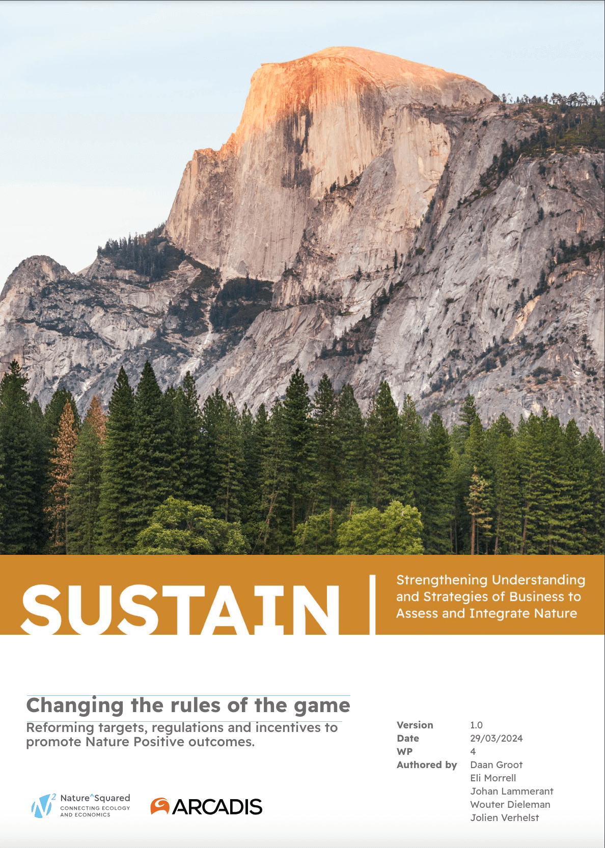 Changing the rules of the game. Reforming targets, regulations and incentives to promote Nature Positive outcomes