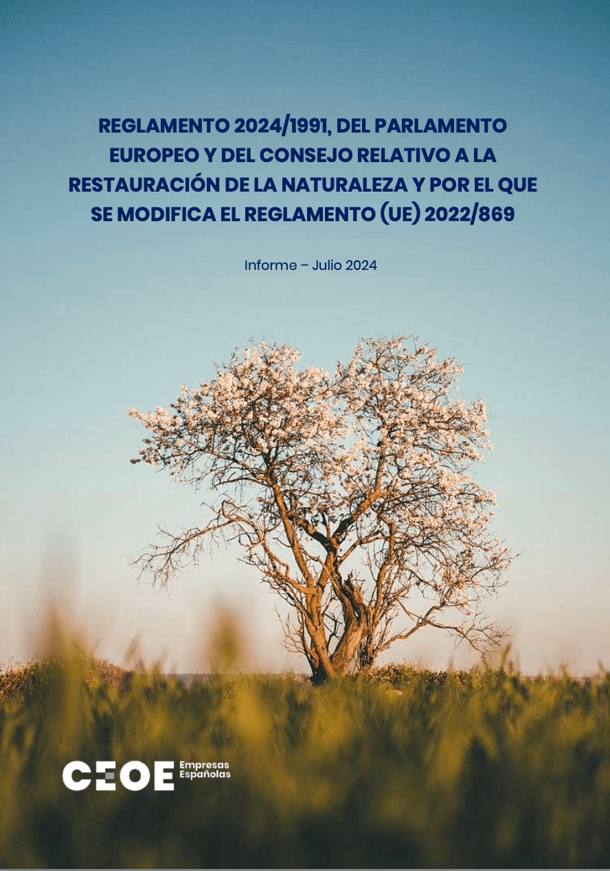 Regulation 2024/1991 of the European Parliament and of the Council on nature restoration and amending Regulation (EU) 2022/869