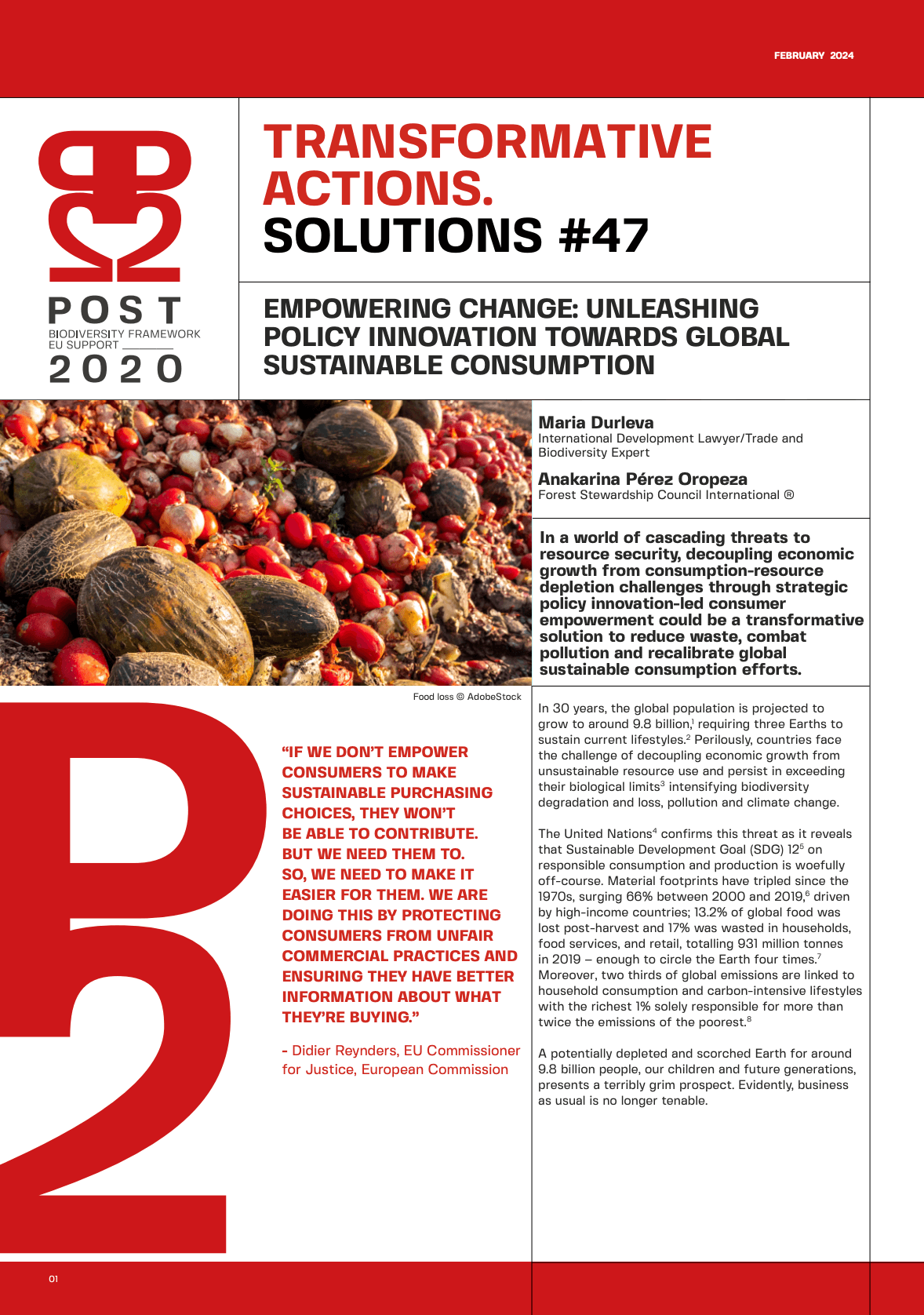Empowering change: Unleashing policy innovation towards global sustainable consumption