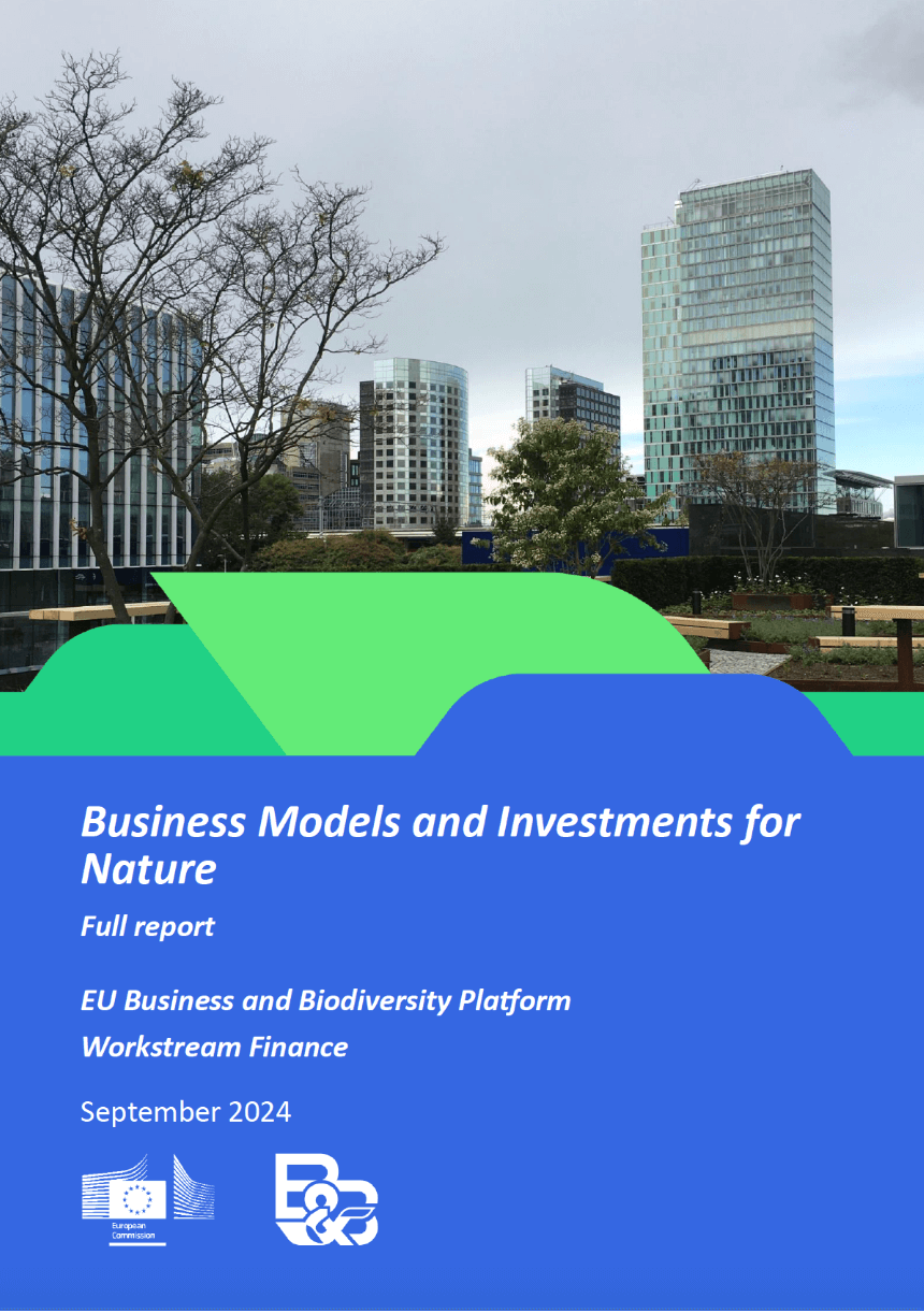 Business Models and Investments for Nature