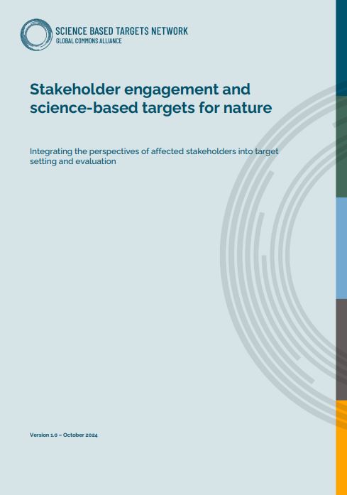 Stakeholder engagement guidance