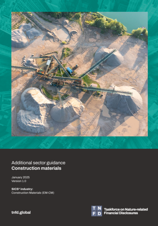 Additional sector guidance – Construction materials