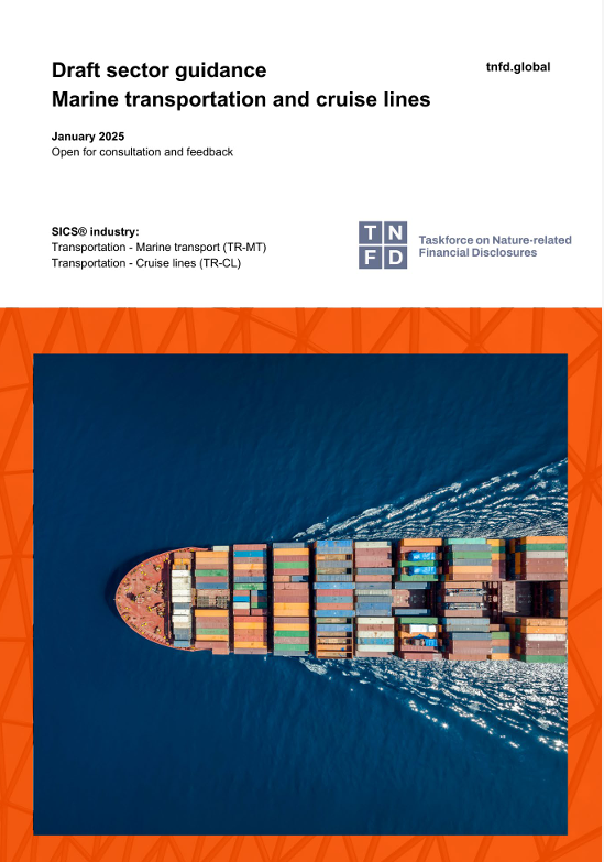 Draft sector guidance – Marine transportation and cruise lines