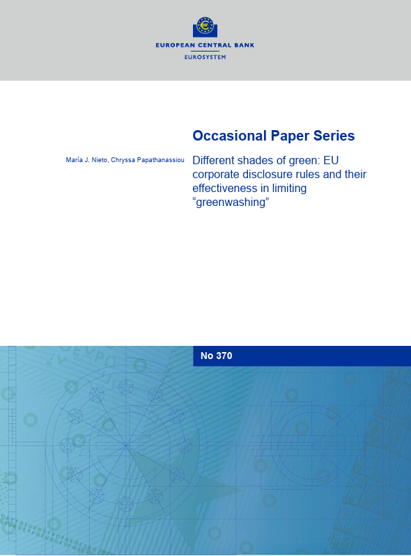 Different shades of green: EU corporate disclosure rules and their effectiveness in limiting “greenwashing”
