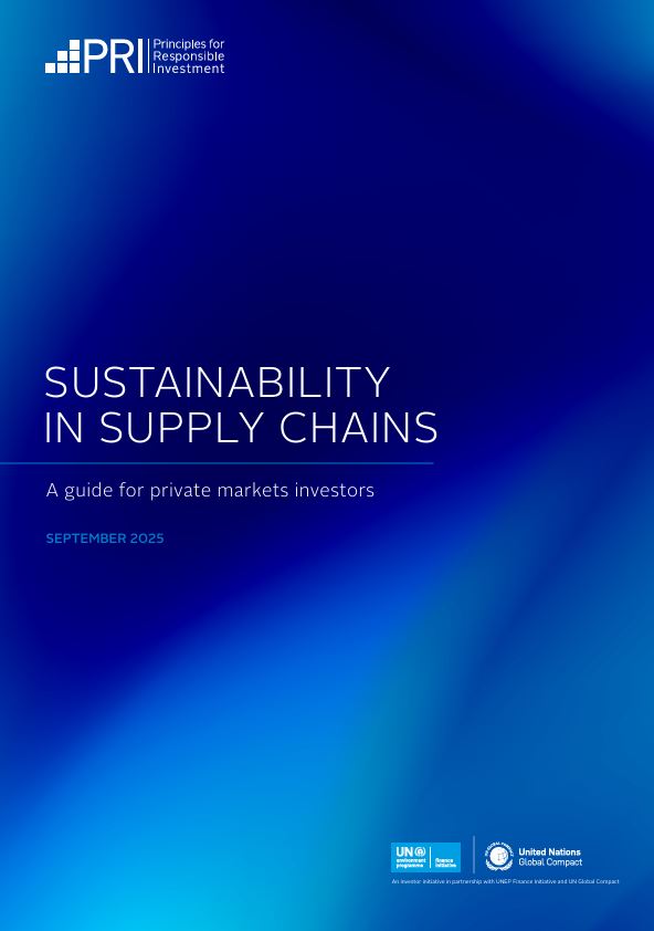 Sustainability in Supply Chains: A Guide for Private Market Investors
