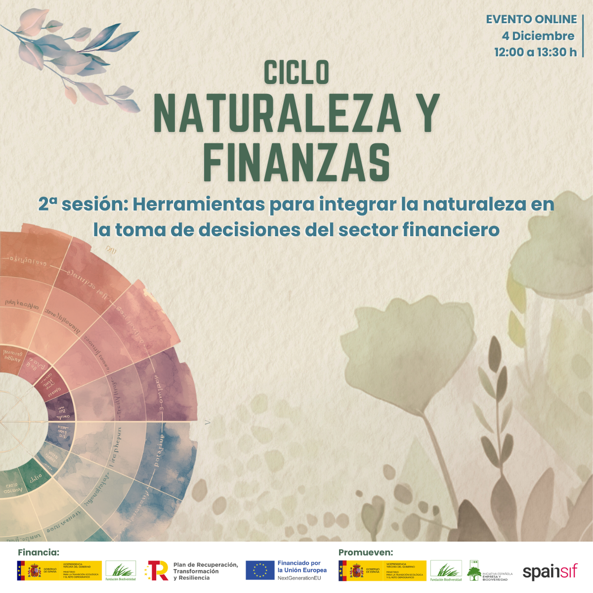 CICLO NATURALEZA Y FINANZAS. 2ª Sesión: Herramientas para integrar la naturaleza en las toma de decisiones del sector financiero