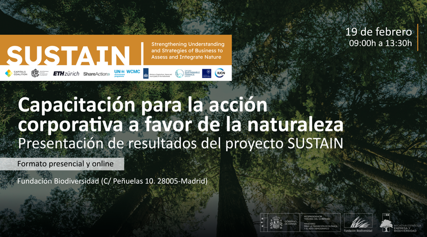 Seminario SUSTAIN: Capacitación para la acción corporativa a favor de la naturaleza
