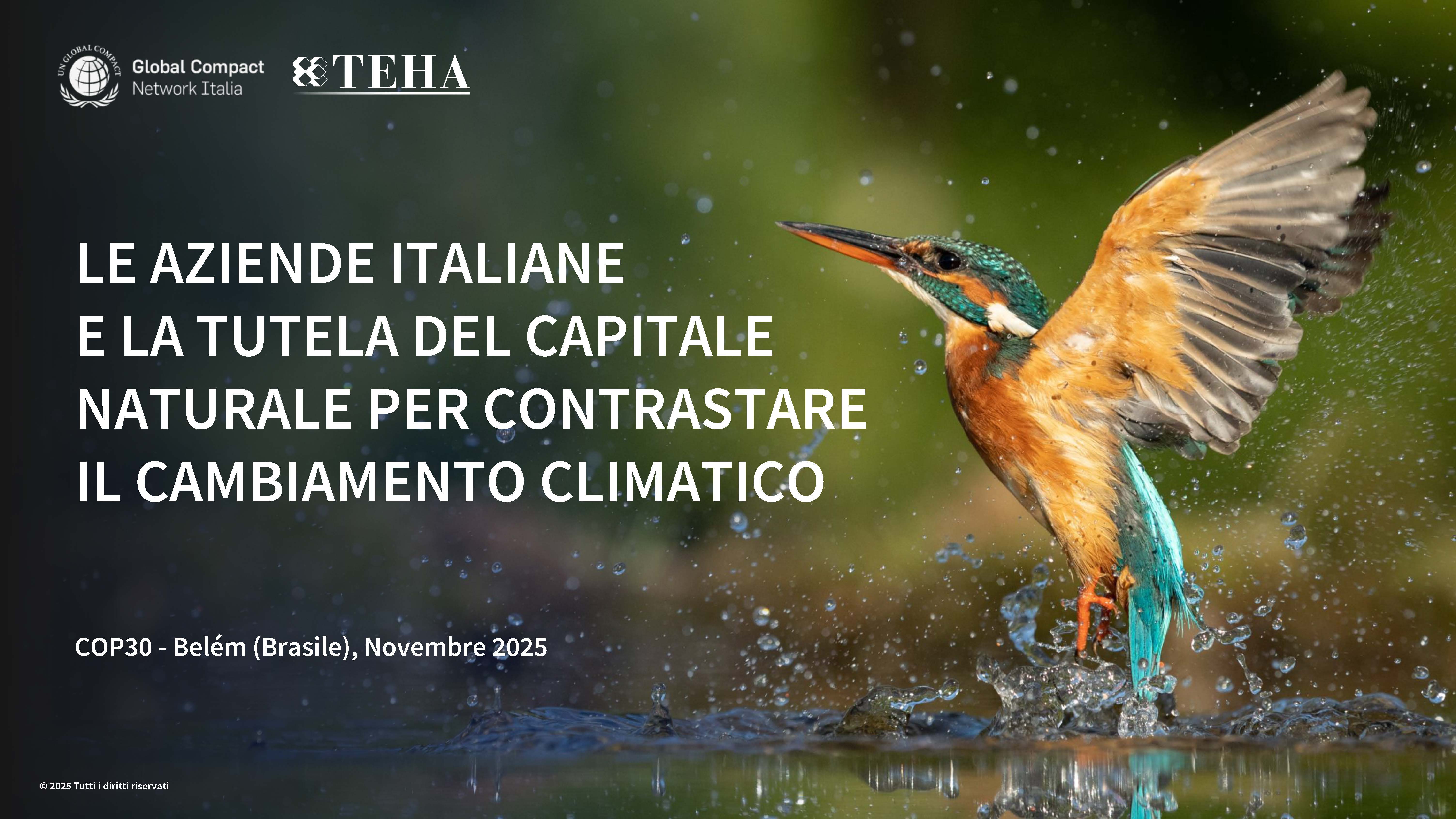 Las empresas italianas y la protección del capital natural para combatir el cambio climático