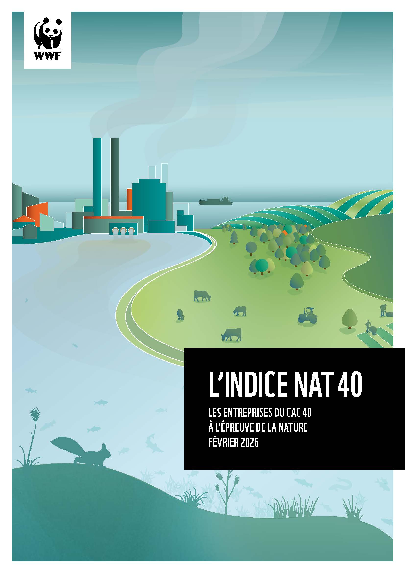 Indice NAT40 de WWF sobre el desempeño de las empresas francesas en Naturaleza