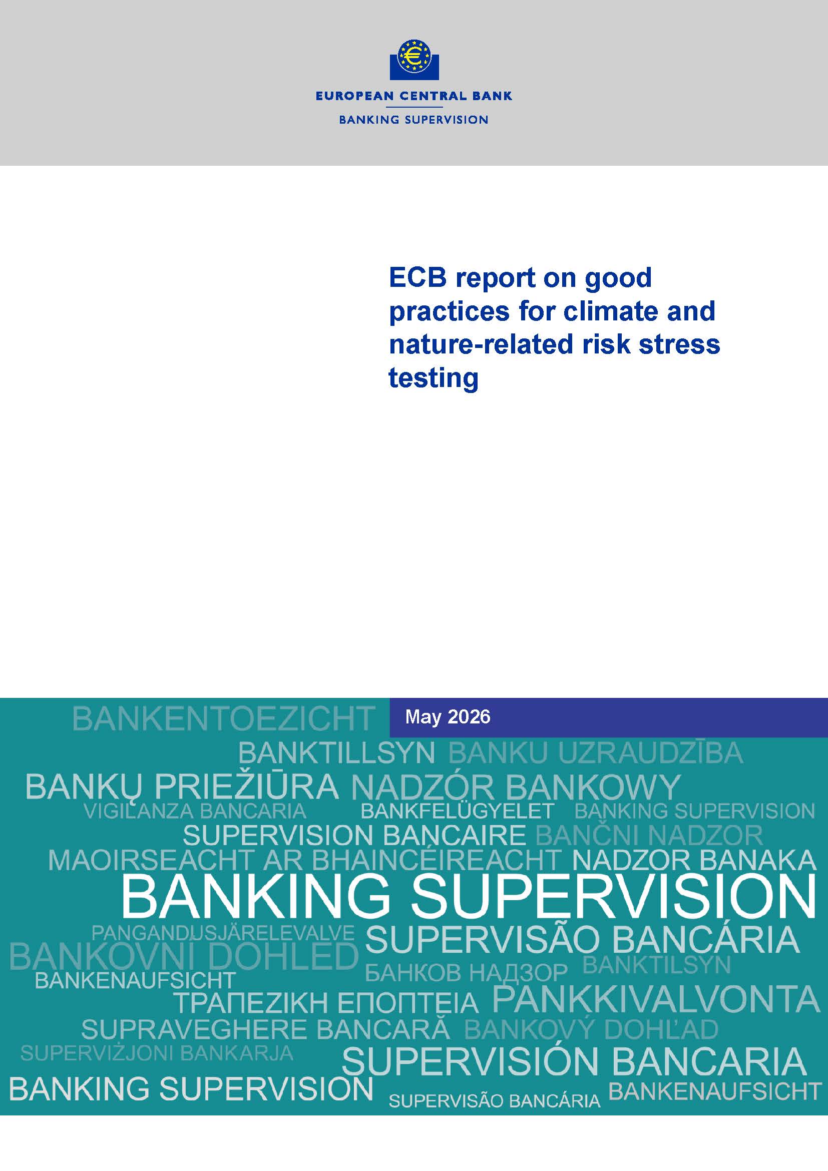 ECB report on good practices for climate and nature-related risk stress testing