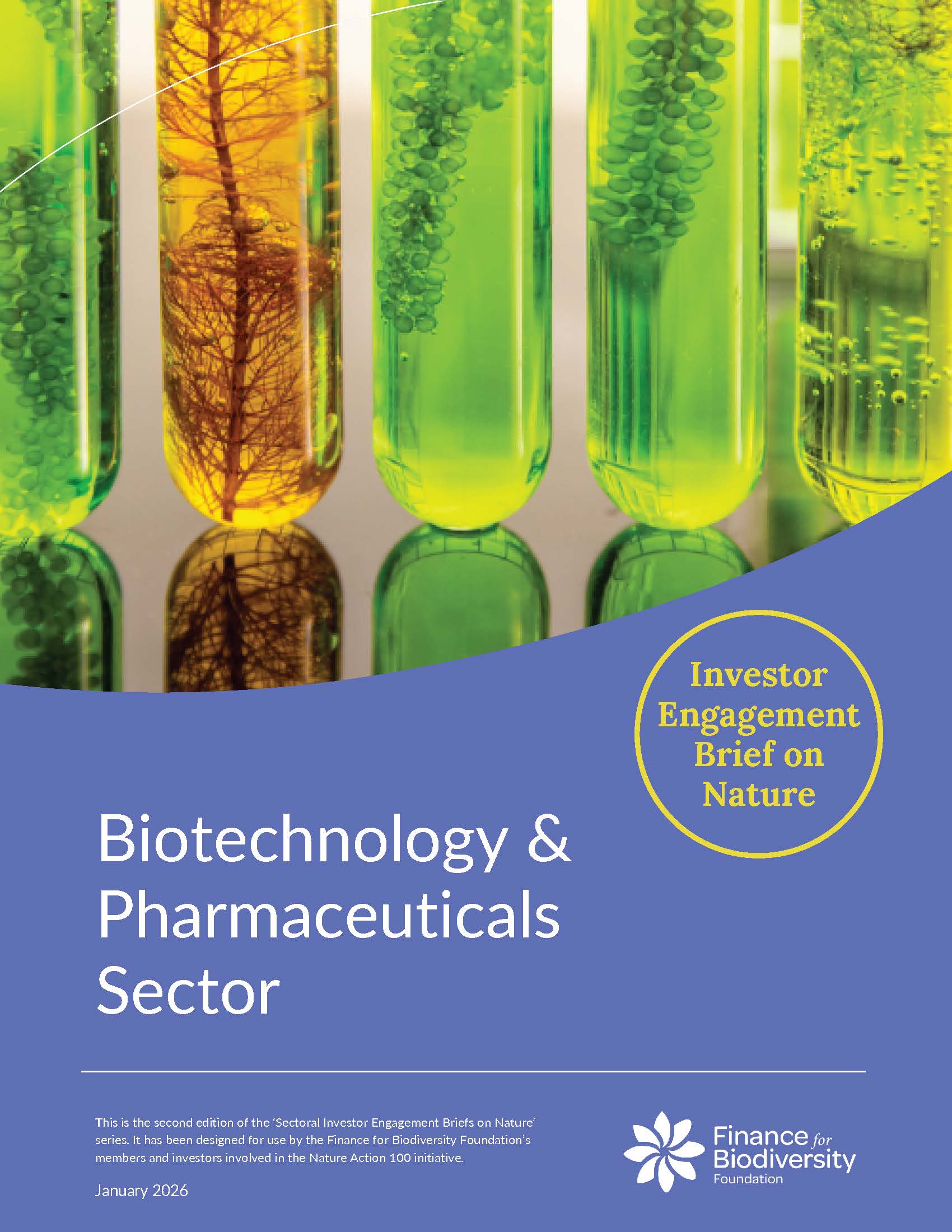 Investor Engagement Brief on Nature: Biotechnology & Pharmaceutical Sector