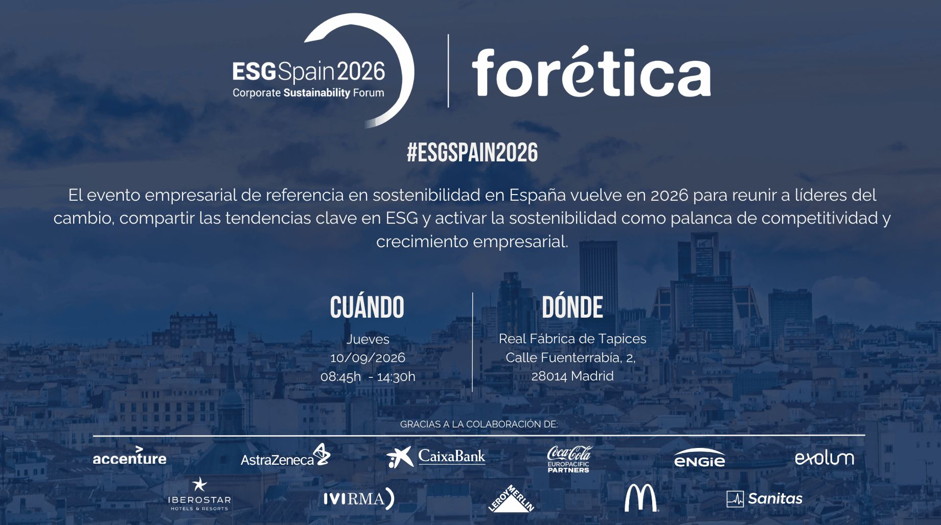 ESG Spain 2026. Coporate Sustainability Forum