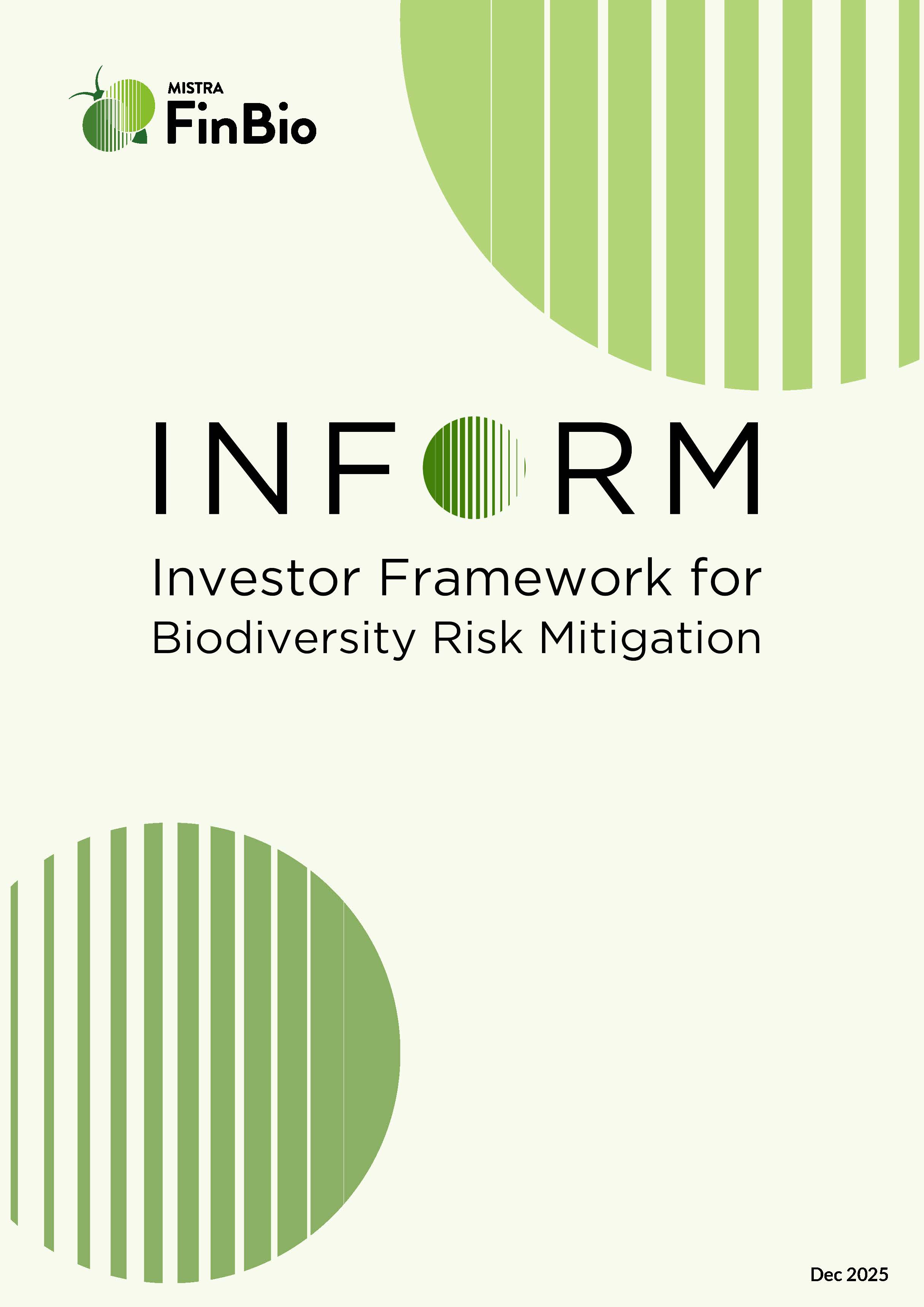 Investor Framework for Biodiversity Risk Mitigation