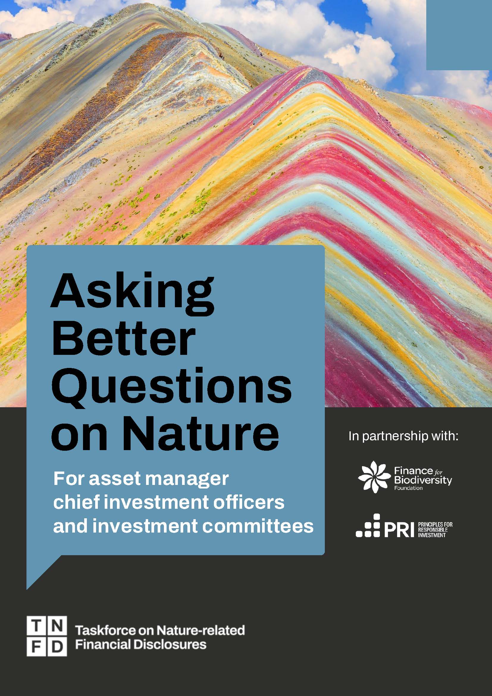 Asking Better Questions on Nature. For asset manager chief investment officers and investment committees